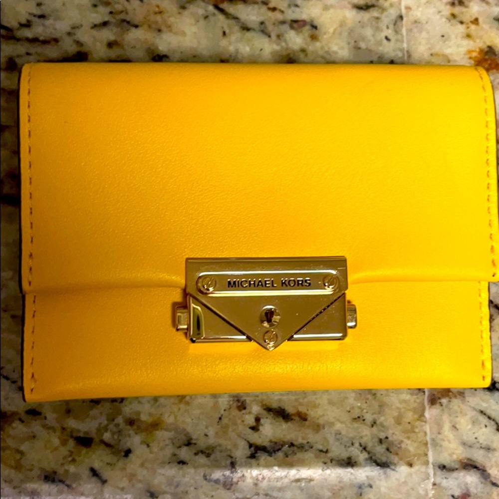 Yellow Michael Kors Wallet